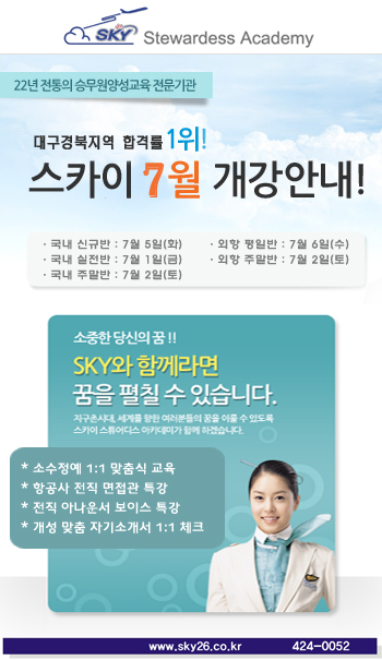 스카이스튜어디스 053-425-5411